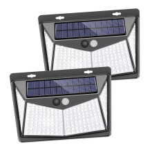 Solar-Powered Wall Light with LEDs, Waterproof Outdoor Lamp with Motion Sensor for Efficient Garden, Patio, and Driveway Lighting