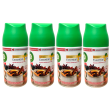 4 x Air Wick Freshmatic Spray Refill 250ml - Crackling Fire & Cinnamon Spice