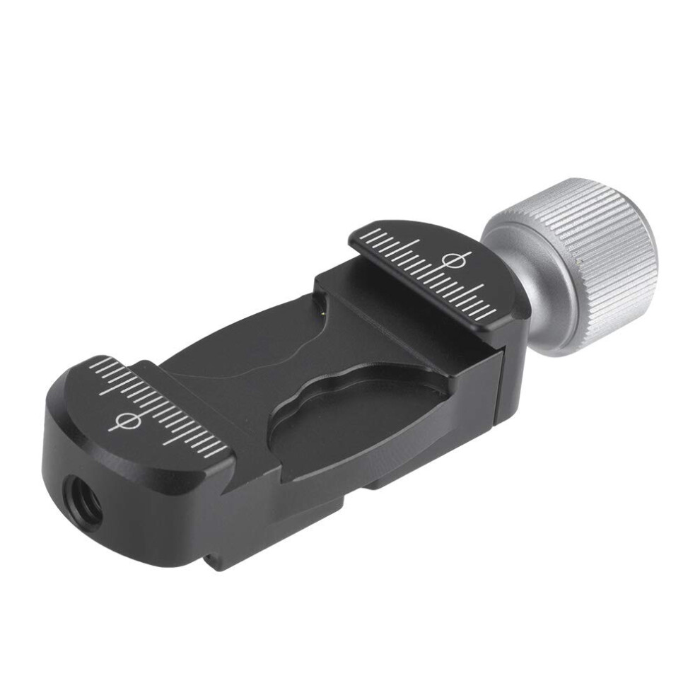 Clamp Extender With Cold Shoe And 1/4 Inch Screw Hole For L-Bracket Quick Releases Compatible With Camera Accessories 6447073044373