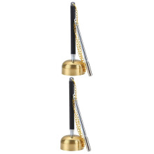 Set of 2 Buddhist Wedding Bells Metal Fleab Gongs 16x5.8cm Handmade Rituals Praying Instruments Musical Jewelry
