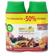 2 x Air Wick Freshmatic Spray Refill 250ml - Crackling Fire & Cinnamon Spice