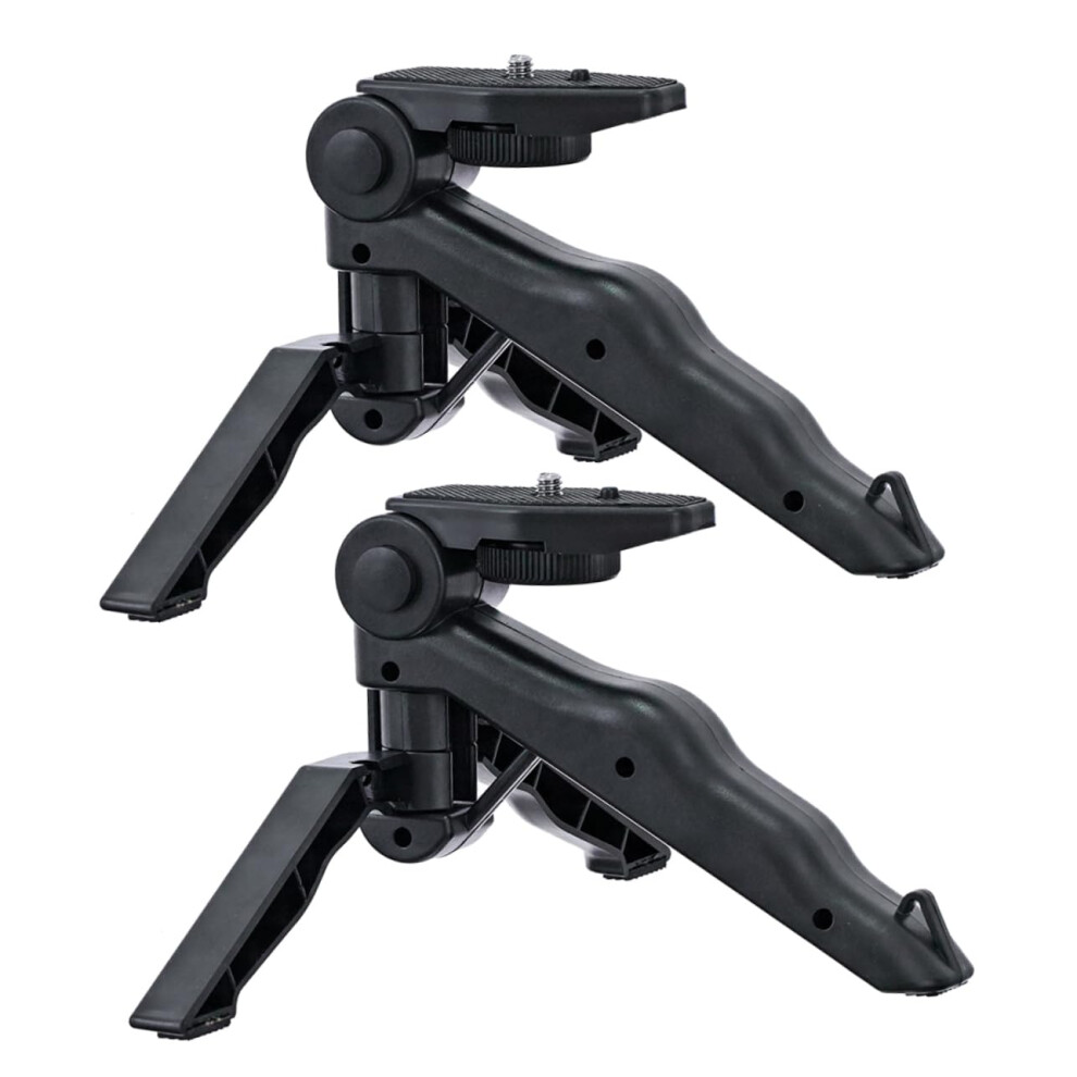 Mini Tripod Mobile Phone Holder - Pack Of 2 Portable Tripods For Smartphone & Mini Camera, Adjustable Travel Stand 6947110533889
