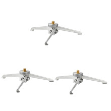 Adjustable Camera Tripod 3 Pieces Flexible Portable Video Tripod Outdoor Use Silver 14x14x3CM Compatible with DSLRs