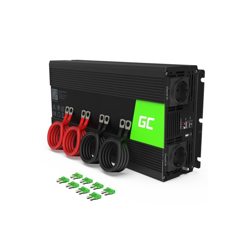 Green Cell INV10 Netzteil & Spannungsumwandler Auto 2000 W Sch - Bild 6