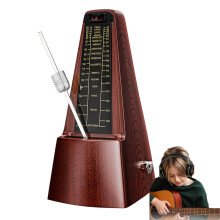 Mechanical Music Metronome, Antique Mechanical Design, 40-208 Tempo Range, High Precision for Piano, Drums, Violin