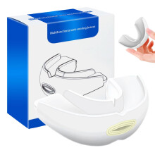 Snoring Splint Pack of 2, Adjustable Medical Silicone Teeth Grinding Stopper for Comfortable Restful Sleep