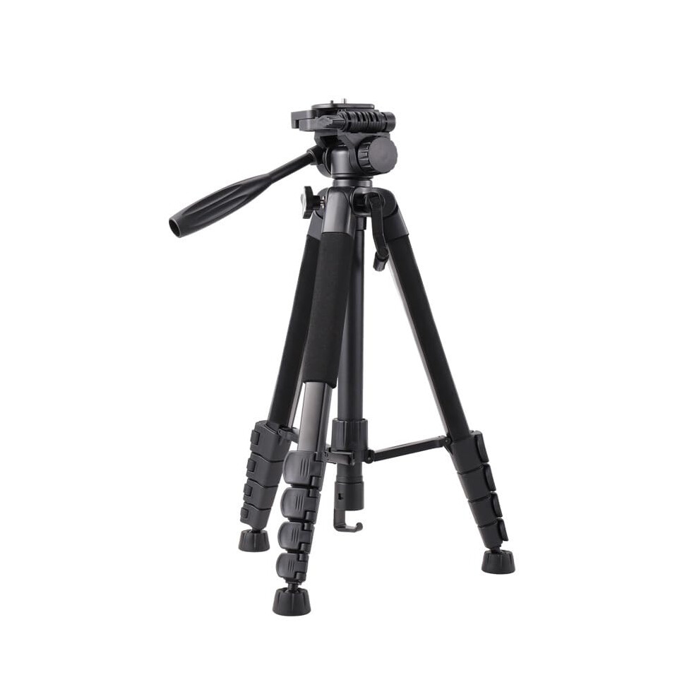 Photography And Videography Tripod - Portable Floor Stand For Cameras And Smartphones, Live Streaming Compatible Black 6038364671646