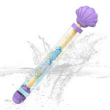 Water Guns for Kids, Romantic Water Shooter, Long Range Fun 35x6.5x3.5 cm Capacity, Summer Outdoor Play for Girls in Purple