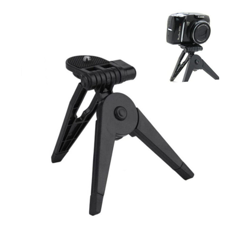 Camera Tripod Accessories Selfie Stick Tripod For Dslr And Smartphone, Adjustable Height, Lightweight, Black 6947110535012