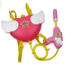 Water Gun Backpack Sprayer with Water Tank - Scatter Blast, Heart-Shaped Design, Summer Beach Toy for Kids