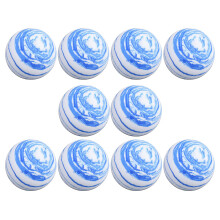 10 Pcs Soft EVA Elasticity Golf Balls for Indoor Outdoor Practice Training Blue and White Garden Exercise Balls