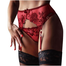 High Waist Cotton Underwear Set Lace Thongs Briefs Skin-Coloured Hipsters Large Size A3 Red XL Nylon Lingerie