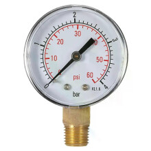 PARK (TS-50-4bar) 0 ~ 60 psi 0 ~ 4 bar/0 ~ 15 psi 0 ~ 1 bar 50 mm Poolfilter Wasserdruckanzeige Hydraulisches