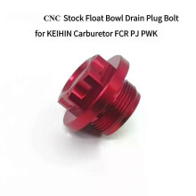 PARK (RED-PLUG) CNC Charming Stock Float Bowl Ablassschraube Bolzen für KEIHIN Vergaser FCR PJ PWK