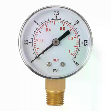 PARK (TS-50-15psi) 0 ~ 60psi 0 ~ 4bar/0 ~ 15psi 0 ~ 1bar 50mm Pool Filter Wasser Druck Zifferblatt Hydraulische