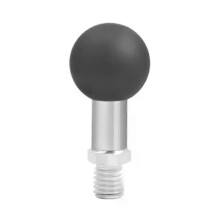 PARK (für M10 schwarz) 25mm 1 zoll Kugelkopf Adapter M10 M8 Gewinde für RAM Mount Motorrad Fahrrad Reiten