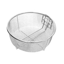 PARK (23 cm) Pommes Frites Korb Edelstahl Frittierkörbe mit Griff Fritteuse Sieb Blanchierkorb