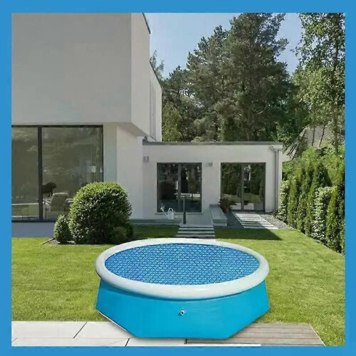 PARK (260 x 160 cm) Cubierta rectangular para piscina con lámina aislante solar azul 2
