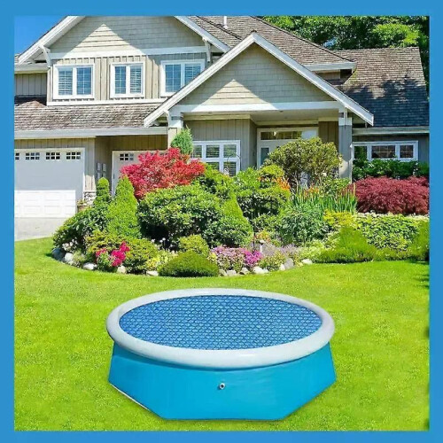 PARK (220 x 150 cm) Cubierta rectangular para piscina con lámina aislante solar azul 1
