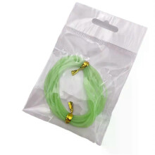 PARK (verde) Tubo da pesca luminoso da 2 metri, manicotti anti-rig in silicone per la pesca in mare,