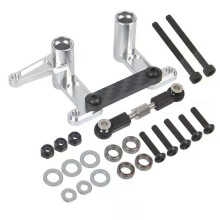 PARK (argento) Leve di sterzo in alluminio per Traxxas 2WD Slash Drag Slash Rustler Drag Slash Ford