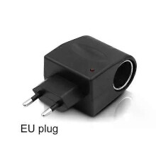 PARK (EU) Auto-Zigarettenanzünder-Adapter AC 220 V auf DC 12 V EU-US-Stecker-Konverter Wandsteckdose