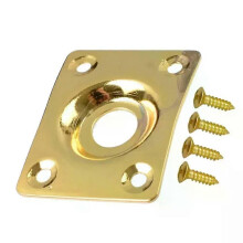 PARK (Gold) 35 MM Metall Quadrat Gitarre Bass Jack Platten JackPlate Abdeckung Für Les Paul Tele Stil