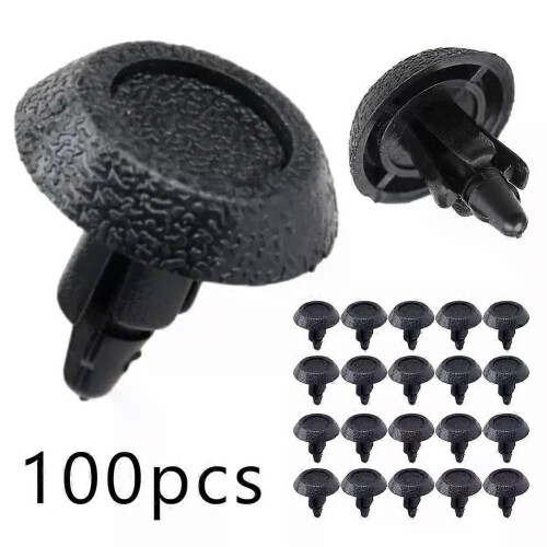PARK(100) Paraurti per auto, rivetti neri, foro da 7 mm, clip per rivetti per auto, per Toyota, per