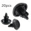 PARK(100) Paraurti per auto, rivetti neri, foro da 7 mm, clip per rivetti per auto, per Toyota, per 5