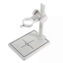 PARK (Weiß) Mikroskopständer, tragbar, verstellbar, manuell für Fokus, digitale USB-Mikroskophalterung,