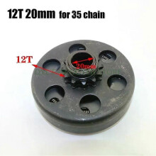 PARK (20 mm) 19 mm 20 mm GO Kart Fun Kreiselautomatische Kupplung 3/4 12T Zahn 420 Kette für Karting