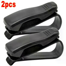 PARK (Schwarz) Auto-Brillenetui, universell, für Sonnenblende, Brillenhalter, Sonnenbrillen-Clip, Karten-Ticket,