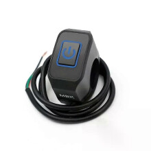 PARK (blau) Wasserdichter Motorradschalter mit LED-Anzeigelampe Modifizierter Schalterknopf Lenkerhalterung