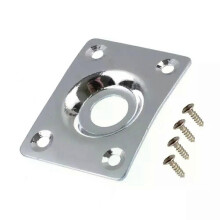 PARK (Chrom) 35 MM Metall Quadratische Gitarre Bass Jack Platten JackPlate Abdeckung Für Les Paul Tele