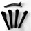 PARK (nero 10 pezzi) 10/20 pezzi Fermagli per capelli professionali in plastica per salone di bellezza 2