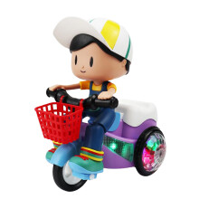Stunt Spin Dance Tricycle for Kids with Music, 360 Degree Rotating Lights, Dynamic Sound, Ideal for Boys