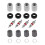 PARK (4 Sets) 4/8 Sets Auto Reifendrucksensor Rebuild TPMS Service Reparatursatz mit Mutter Ventilkappe 1