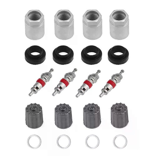 PARK (8 Sets) 4/8 Sets Auto Reifendrucksensor Rebuild TPMS Service Reparatur Kit mit Mutter Ventilkappe