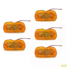 PARK (Gelb) J60F 5-teiliges Seitenmarkierungslicht für Autos, dynamische LED-Blinkerlampe für externe