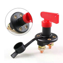 PARK (4 loch M10) 300A 12V 24V Rot 2Key Cut Off Batterie Wichtigsten Töten Schalter Fahrzeug Auto Ändern