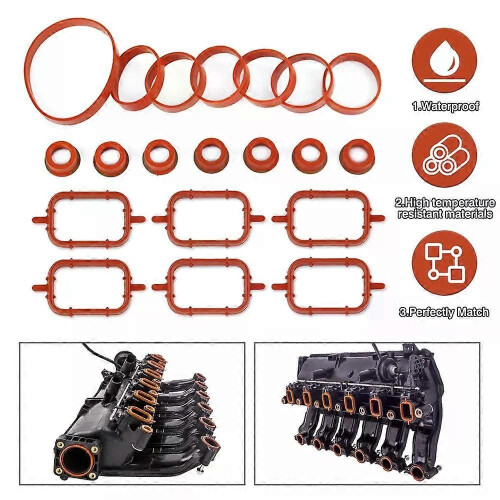 PARK (14 stücke) 20 Stücke INTAKE EINLASSKRÜMMER DICHTUNGEN Für BMW M47 E87 E46 E90 E91 E92 E93 E39 1
