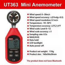 PARK(UT363)UNI-T UT363 Handheld Anemometer Digital UT363BT Tuulennopeuden mittauslämpötilan testeri