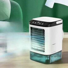 PARK (Mit zerstäubung) Klimaanlage Tragbarer Ventilator Desktop Dual Spray Ultraschall Zerstäubung 3-Gang