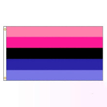 PARK (SMTFLG90B02A) FLAGLINK 90 x 150 cm Blaue Gay-Pride-Flagge Omnisexual Pride-Flagge zur Dekoration