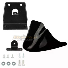 PARK (Hellschwarz) Motorrad Schwarz Front Bottom Spoiler Kotflügel Air Dam Kinn Verkleidung für Harley