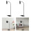 PARK (120 cm) Supporto per telefono, base stabile, supporto da pavimento per tablet, videocamera, streaming 3