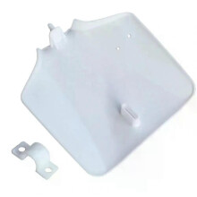 PARK (WEIß) Front Nummer Platte Abdeckung Kit Weiß Schwarz Fender Für Kawasaki Pitbike 110cc 125cc 150cc
