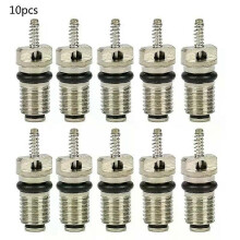 PARK (Schwarz) 10Pcs134a Kältemittel Hitzebeständiger Reifen für VENTILSTANGENKERN Nadeln Auto R134A