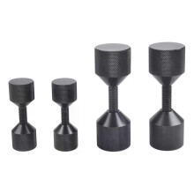 PARK (SCHWARZ) 4 Stück Aluminiumflansch, zwei Lochstifte, 1-1/8 Zweiloch-Ausrichtungsstifte und 1-5/8