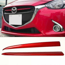 PARK (Silber) Auto Kühlergrill Grill Abdeckung Zierleiste für Mazda 2 Demio 2015- DJ DL Mazda2 Fließheck